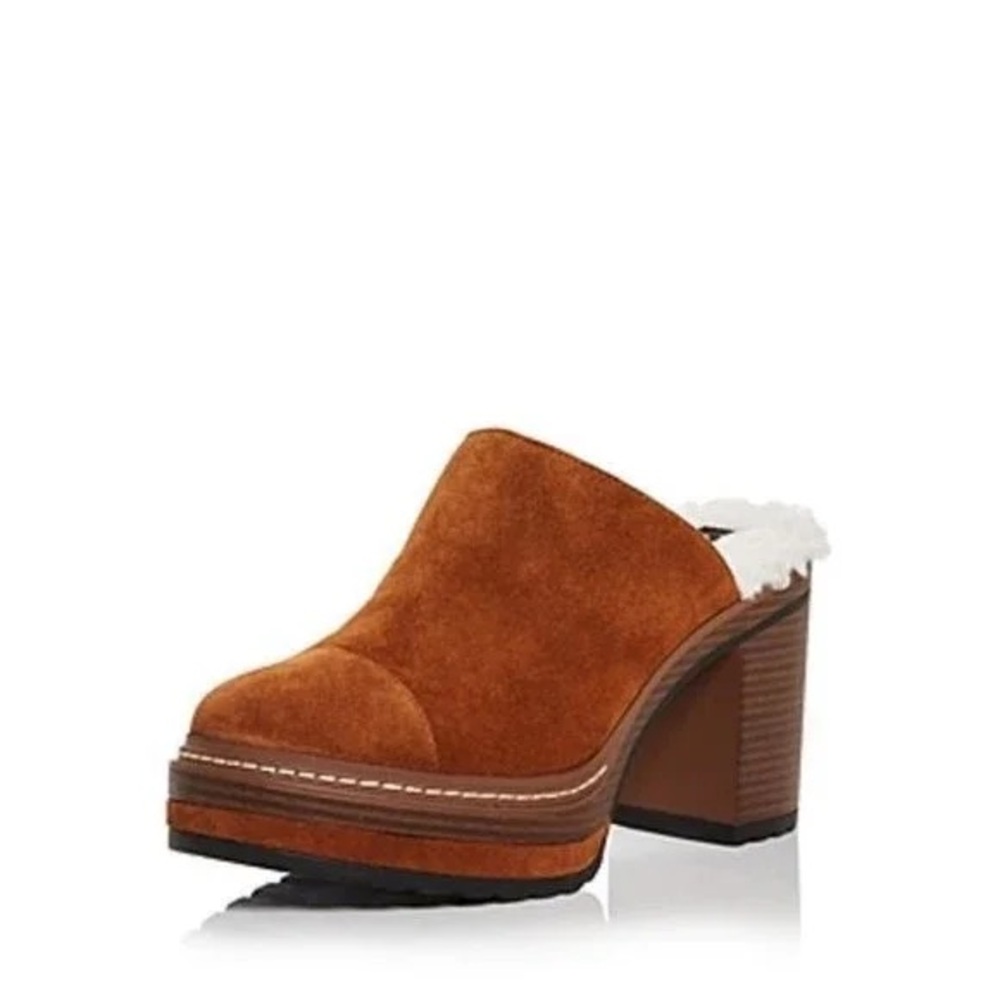 WOMEN’S AQUA SASHA BLOCK HEEL CLOGS